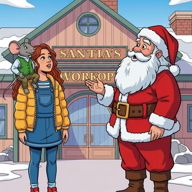 "Nice to meet you again, Olaf." Santa said, "let's get you inside."