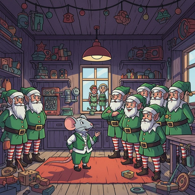 The elves made a device to change Olaf's voice so he could be heard. He was home again.