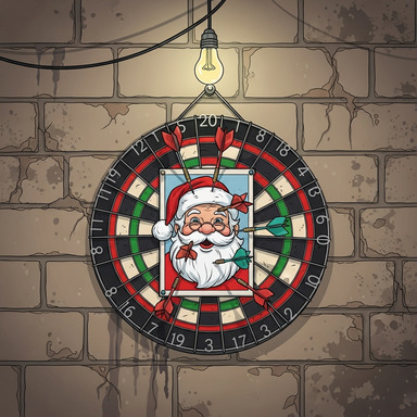 The most disturbing of all was a target with a picture on it. A picture of Santa Claus!