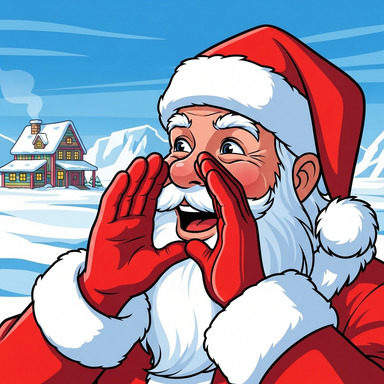 The tank stopped. "Olaf! Is that you?" Santa asked. "We thought we lost you in that magic accident!"