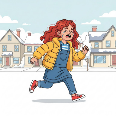 One day, Marie got teased really badly and ran home crying.