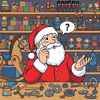 "A tiny creature like a mouse could do that," Santa said. "Maybe..."