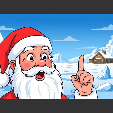 "No, I can't hear..." Santa started. "Wait! You're very young! Young people can hear high-pitched sounds us older folks can't! That's why you can hear him!"