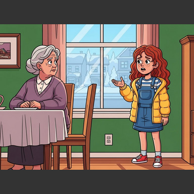 Marie sobbed. "Grandma, why do we have such a weird name? Everyone makes fun of me 'cause it sounds like 'Kiss-a-Mouse!'"