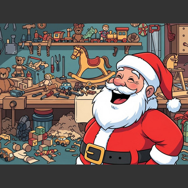 "A mouse? A tank?!?" asked Santa. "Ho, ho, ho! Nonsense! Nobody up here even knows how to make one. Not since Olaf Tankbuilder blew himself up in that accident."